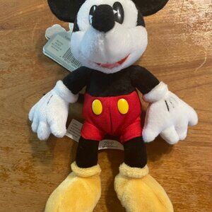 Walt Disney World 2000 Pie-eyed Mickey Millennium Bean Bag Plush